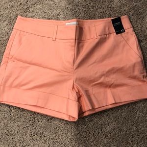 New York & Co peach shorts size 12